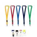 Quick Release Polyester Lanyard With Clip